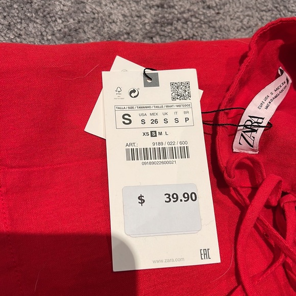 Red Zara Mini Dress - Picture 4 of 4